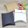 Presentförpackning 50st 4Size Gift Box Vintage Kraft /Black Gifts Pillow Box White Paper Party Sipliles Wrapping Jewelry Package Box 231025