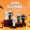 Water Bottles Halloween Thermal Mug 40oz Straw Coffee Insulation Cup With Handle Portable Car Stainless Steel Bottle LargeCapacity Trave