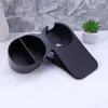 Portabevande Nero Multifunzione da scrivania Clip laterale enorme Tazza da bere portatile Tazza da tè Morsetto Piattino da tavolo per riporre gadget