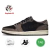 2024 Women Mens Jumpman 1 Low Basketball Shoes Reverse Mocha 1s Lows Cactus Jack Black Phantom Year of the Dragon Golf Neutral Olive Panda Wolf Grey Trainers Sneakers