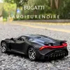 Diecast model 1 32 Bugatti Lavoiturenoire Legering sportwagenmodel Diecast metalen speelgoedvoertuigen Automodelcollectie Hoge simulatie Kinderen cadeau 231025