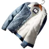 Jassen Groothandel Plus Size S-6XL Trendy Warme Fleece Dikke Denim 2023 Winter Mode Heren Jean Jas Uitloper Cowboy YQ231025