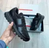 Populära avslappnade-stylish prax 1 sneakers skor renylon borstade läder män stickat tyg löpare mesh löpare tränare man sport utomhus promenad populära casual-stylish