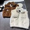 Womens Puffer Vests Winter Fashion Mink Vest Woman Casual Coat Short Jacket Classic Pattern Jackets Ytterkläder Designer Coats S-L