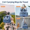 Dog Carrier Petskd Travel Bag Large Space Pet Supplies Backpack 3 In 1 Carrying Ways Airline Approved Puppy Bags Accessories Organizer