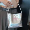 Sacos de noite 2023 Y2K Underarm Mulheres Borboleta Bordado Bolsa de Ombro Na Moda Axila Grande PU Bolsa de Couro Feminino Embreagem Hobo