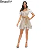 Podstawowe sukienki swobodne kobiety Niemcy Oktoberfest Carnaval Party Girl Dirndl Dress Bavarian Tradycyjna festiwalowa pokojówka cosplay caster 50 yq231025