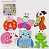 الألغاز Baby Cartoon 3d Iron Box Wooden Animal/Trafficles Toy Toy Toy Wooden Puzzle Toy Toy Jigsaw for Children Giftl231025