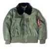 Jassen Winter Bomber Heren Kwaliteit Nylon Amerikaans militair uniform Vintage jas YQ231025