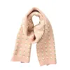 Scarves Scarf Knitted Wool Small Flower Thread Pure Cotton Autumn And Winter Thickened Warm