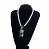 Choker Pearl Chain OT Greek Lady Community 1920 Zeta Phi Beta Sorority Naszyjnik