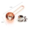 Metal Measuring Spoon Coffee Scoop Thicken Stainless Steel Smooth Long Handle Tablespoon Kitchen Bar Tools