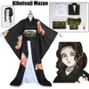 Cosplay Anime Demon Slayer Kimono Kimetsu Geen Yaiba Kibutsuji Muzan Cosplay Kostuum Kamado Vrouwen SchoolUniform Meisjes Halloween