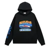 Män kvinnor 2023 Nytt Rhude Letter Print Långärmningsmode Ströja Hip Hop Luxury Brand Sweatshirts US Size S-2XL