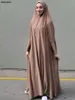 Ethnische Kleidung Siskakia Türkische Frauen Abaya Marokkanisches Bindalli Traditionelles Hijabs-Kleid Fledermausärmel Übergroße muslimische Ramadan-Robe