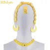 Ethlyn Eritrean Wedding Traditional Jewelry Five Pcs Choker Sets Gold Stone Wedding Jewelry Sets Ethiopian Women S84 C181227247X