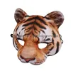 Fête Décoration Mascarade Tigre Masques Animal Léopard Mardi Gras Halloween Demi-Masque Costumes Cosplay Kabuki Chat Danse Props Drop Dhgui