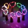 Decorações de Natal 1030pcs LED garrafa de vinho luzes cortiça forma fio de cobre colorido mini string para casamento ao ar livre indoor 231025