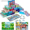 Puzzles Montessori Baby Toys 60 Pieces Wooden Puzzle Toys Children Cartoon Animal Vehicle Wood Jigsaw Educational Toys Kids Xmas GiftsL231025