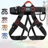 Imbracature da arrampicata Cintura di sicurezza per esterni Climb Rock Imbracatura di sicurezza Arrampicata sugli alberi Mezza imbracatura per donne Uomini Bambini Regalo ideale per scalatore di roccia 231024