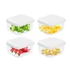 Bouteilles de stockage 1 ensemble boîte à échalotes de cuisine récipient alimentaire Portable Bento déjeuner boîtier à vis en plastique Transparent accessoires pour la maison