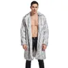 Men's Fur Faux Fur Autumn Winter Men's Imitation Fur Long Coat Overcoat Imitation Fur Foreign Trade 231024