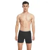 Sous-vêtements Sport Hommes Sexy Sous-vêtements Boxer Court Long Plus Coton Quadrangle US Grand Respirant Gay