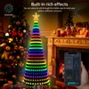 Weihnachtsdekorationen APP Intelligentes Baumlicht Bluetooth-Punktsteuerung Magische Farb-LED-Schnur Tag Dekorative Atmosphärenlichter 231025