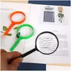 Other Office & School Supplies Wholesale Mini Handheld Magnifier Magnifying Glass Loupe Lens Easy Reading Jewelry Watch Repair Tool 60 Dhzfw