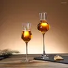 Wine Glasses Lead-free Whiskey White Glass Spirit Tulip Goblet Crystal Cup Smell 1/2 Pcs