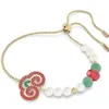 Pulseira Swarovski de alta qualidade femininaSwallow Gratia Bead Chain Ruyi Pulseira