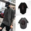 Heren T-shirts Origineel American Street Trend Geperforeerd T-shirt met korte mouwen Heren Zomer Losse Hip Hop Mode Print Top