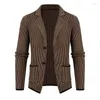 Maglioni da uomo Maglione moda primavera e autunno da uomo Cappotto giapponese retrò coreano a maniche lunghe Cappotto giacca a vento tinta unita Cardigan