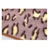 Towel Coral Fleece Bath Towels For Kids Adults Water Absorbent Quick Dry Bathroom Face Leopard Printed Body Soft Beach