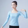 Stadiumkleding Ballet Volwassen dames Klassieke Yoga Lange mouw Tops Herfst Winter Gymnastiek Turnpakje