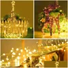 Luci Della Stringa del Led 1M 2M Colorf Fai Da Te Fatti A Mano Decorazione Lampeggiante Stellata Fata Illuminazione Per Ghirlanda di Fiori Accessori Corona Lampada Gl