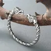 Bangle Antique Ed Gryphon Bangles for Men Viking Słowic Mythical Animal Punk Chirstmas Birthday Party Biżuter