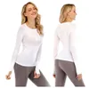 Yoga Outfit LL designer t-shirt sweat-shirt Swiftly Tech Breathe Gym T-shirt avec haut de sport à manches longues sans couture haut de course vêtements de sport