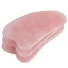 NOWOŚĆ ZADANIA ROSE kwarc Jade Guasha Board Natural Stone Scraper Chińskie narzędzia gua sha do twarzy