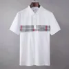 2022Luxurys Diseñadores Hombres Vestido Camiseta Hombre Polo Moda Bordado Carta Patrón Impresión Transpirable Hombres Casual Tops Mujeres S257V