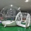 Hermosa tienda de campaña inflable con cúpula de burbujas para exteriores, 6m, 20 pies de diámetro, con soplador, casa de burbujas transparente completa de fábrica