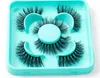 Handmade Reusable Curled Fake Eyelashes Naturally Soft Light Multilayer Thick Faux Mink Lashes Extensions Beauty Supply DHL