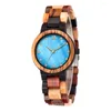 Wristwatches Exported To Japan Wooden Watches Female Pearl Shells Colorful Wood Set Simple Fashion Watch Wholesale