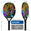 Tennisracketar Wakdop 12k Raquete Beach Tenis Carbon Fiber Rough Surface Tennis Racket med Cover Bag 231025