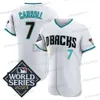 Diamond Back Corbin Carroll 2023 World Series Jersey Arizona Zac Gallen Walker Randy Johnson Lourdes Gurriel Jr. Alek Thomas Gabriel Moreno Brandon Pfaadt