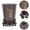 Plantadores Potes Potenciômetros Flor Plantador Orquídea Suculenta Bonsai Buracos Recipiente Interior Vaso Cerâmico Decorativo Drenagem Berçário Grande Balde 231025