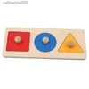 Puzzles Montessori Puzzle Toys Wooden Geometric Shapes Sorting Math Colorful Preschool Learning Educational Game Baby Toddler ToysL231025