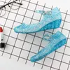 Scarpe basse Pudcoco Sandali per bambina Sandali estivi per bambini Sandali di cristallo Frozen Princess Jelly Scarpe col tacco alto per bambine 231025