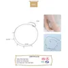 Bracelets de cheville Trustdavis 925 en argent Sterling mode douce Double couche ronde plaquette chaîne bracelets de cheville pour les femmes saint valentin cadeau bijoux DA671 231025