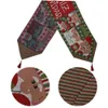 Bordslöpare julhemdekoration föremål stickat tygbord flagga kreativ julduk bordsdekoration heminredning 231025